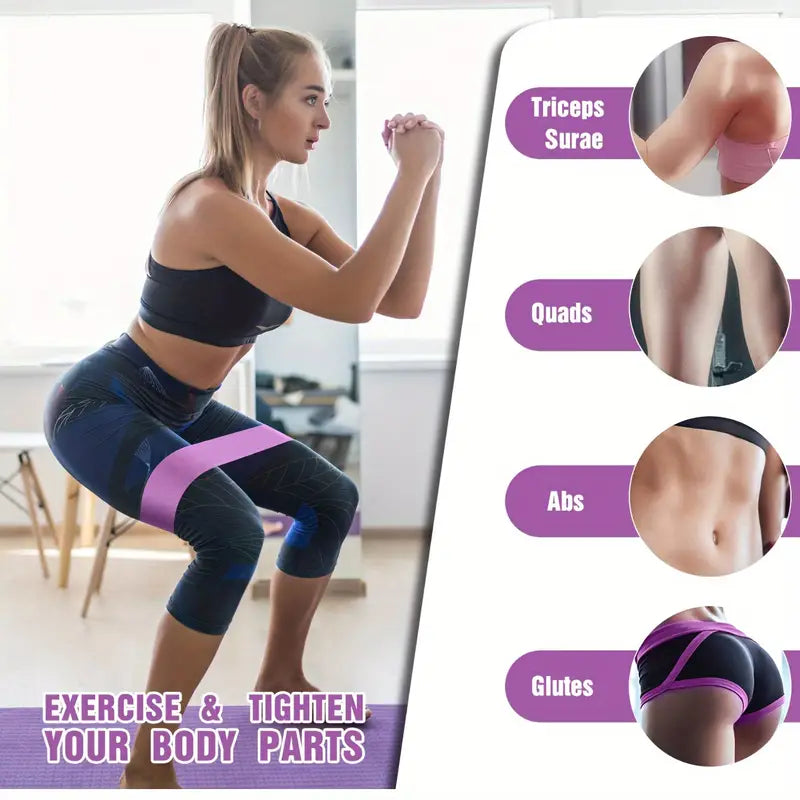AJ Loop Bands, Resistance Bands for Fitness & Yoga, Set of 3 Resistance Bands (Various Resistance Levels)