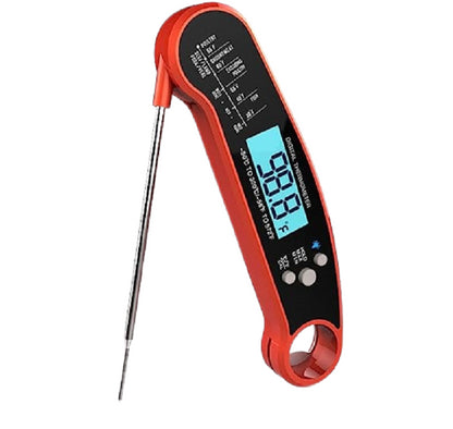 AJ Digital Meat Thermometer, Digital Cooking Thermometer with Spike and Illuminated Display