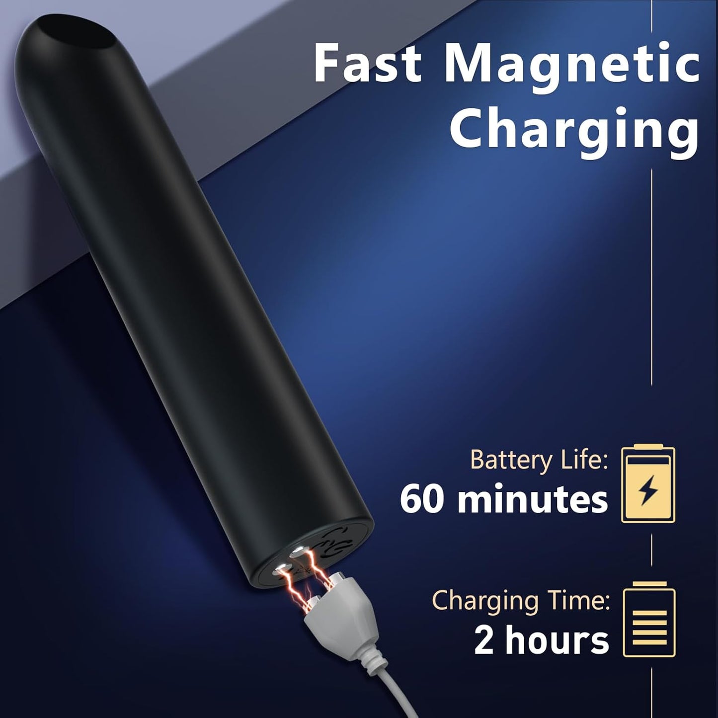 SMD Lipstick Vibrator for G spot, Clitoral & Anal stimulation, Ασύρματος με 10 επιλογές Δόνησης, Black