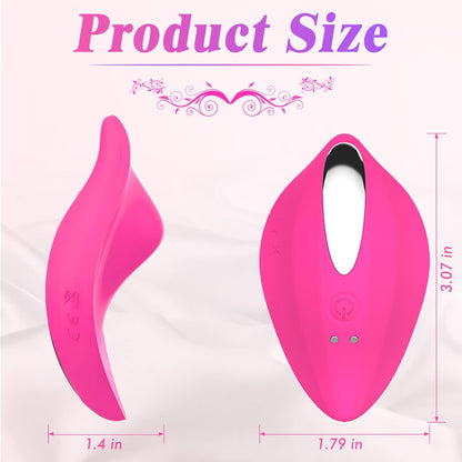 SMD Mini Wearable Clit Vibrator, Ασύρματη χρήση με Χειριστήριο, 12 Vibrating Modes, Pink