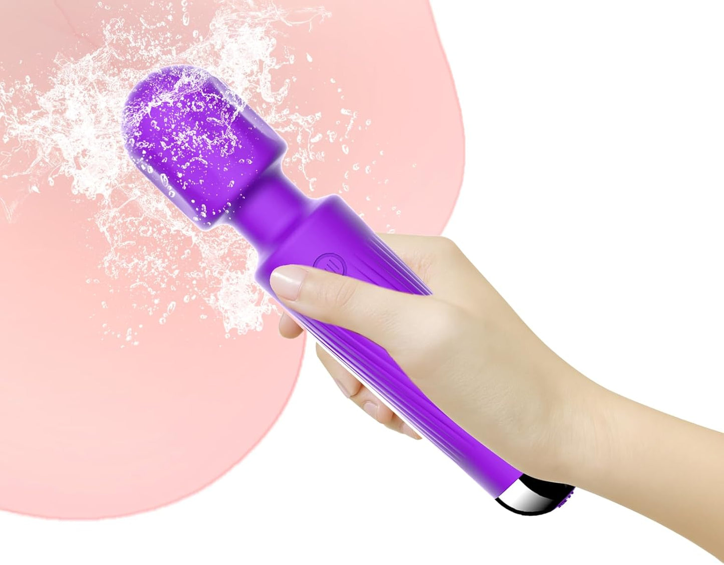 SMD Vibrator Wand, Ασύρματος Κλειτοριδικός δονητής, 20 Vibrations & 8 intensities, Purple