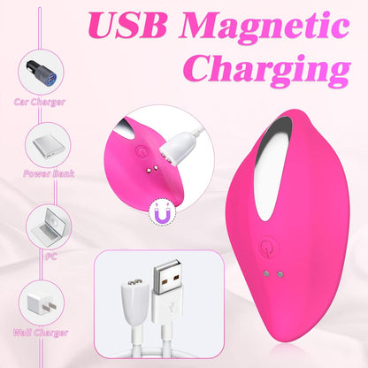 SMD Mini Wearable Clit Vibrator, Ασύρματη χρήση με Χειριστήριο, 12 Vibrating Modes, Pink