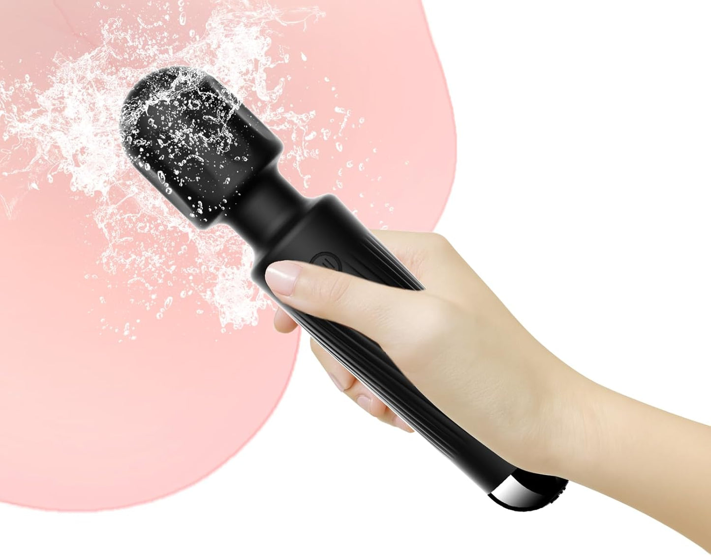 SMD Vibrator Wand, Ασύρματος Κλειτοριδικός δονητής, 20 Vibrations & 8 intensities, Black