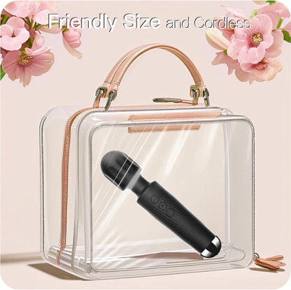 SMD Vibrator Wand, Ασύρματος Κλειτοριδικός δονητής, 20 Vibrations & 8 intensities, Black