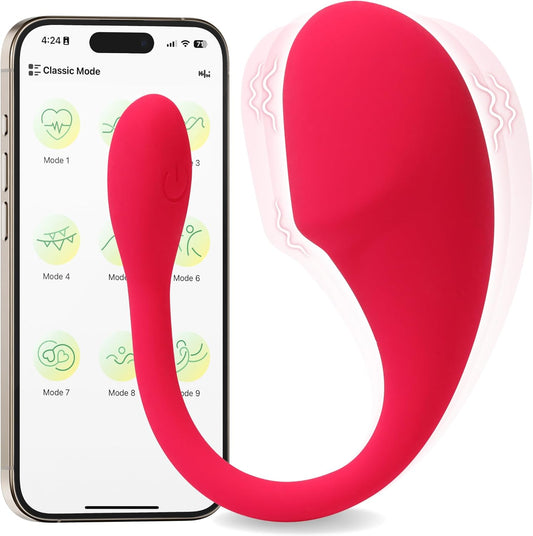 SMD App Controlled Vibrator for Couples, Ασύρματος Κλειτοριδικός Δονητής με Bluetooth για Ζευγάρια, Pink