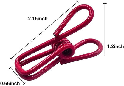 AJ 10-Pack Chip Clips, Multipurpose Clips / Pegs Set of 10pcs (Various Colors)