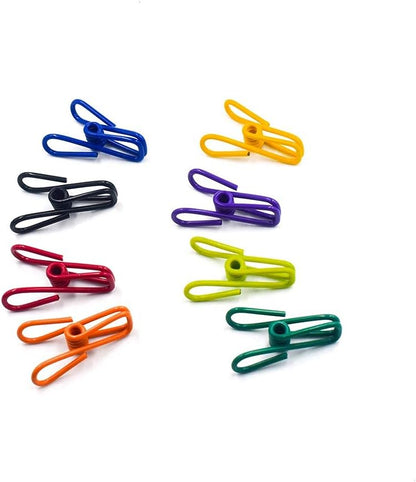AJ 10-Pack Chip Clips, Multipurpose Clips / Pegs Set of 10pcs (Various Colors)