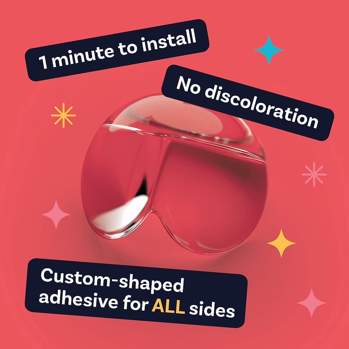 AJ 30-Pack Corner Protector for Baby, Corner Protectors with Sticker, Set of 30pcs, Transparent