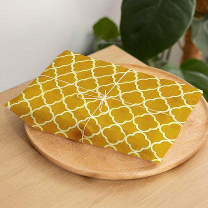 AJ 6-Pack Beeswax Food Wrap Organic, Food Wraps Set of 6 pcs in 3 Sizes (S+M+L), Honeycomb