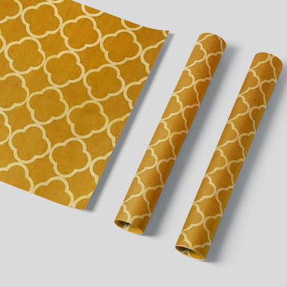 AJ 6-Pack Beeswax Food Wrap Organic, Food Wraps Set of 6 pcs in 3 Sizes (S+M+L), Honeycomb