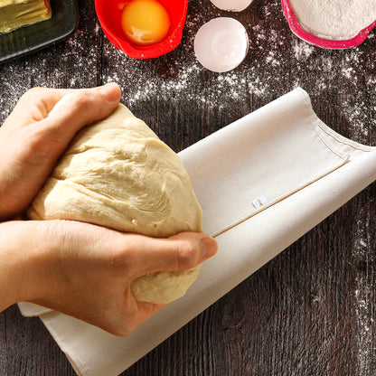 AJ Dough Bread Couche Cloth, Baking Cloth 90 x 60cm, for resting Dough / Baguettes, with Couche
