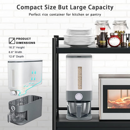 AJ Large Cereal Dispenser 11kg, Gray