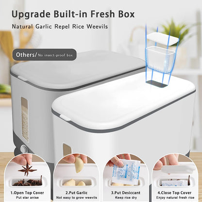 AJ Large Cereal Dispenser 11kg, Gray