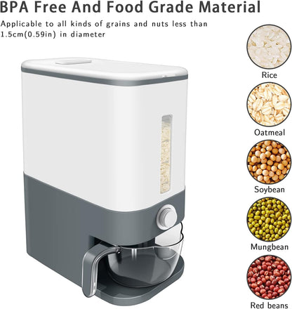 AJ Large Cereal Dispenser 11kg, Gray