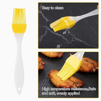 AJ 2Pack Oil Sprayer for Cooking 100ml, Glass Oil Spray Container, Set of 2pcs with Brush, Cleaning Brush & Funnel