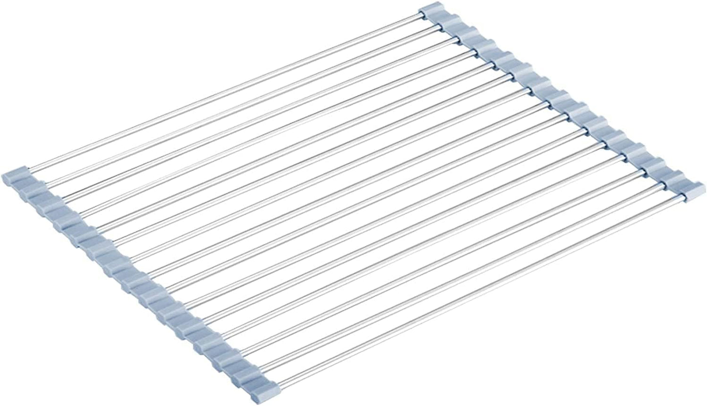 AJ Roll Up Dish Drying Rack, Αναδιπλούμενος Στεγνωτήρας Πιάτων για Νεροχύτη Κουζίνας