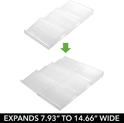 AJ Spice Drawer Organizer, 3 Place Spice Rack for Drawer / Cabinet Organizer, 42 x 18-37cm extendable