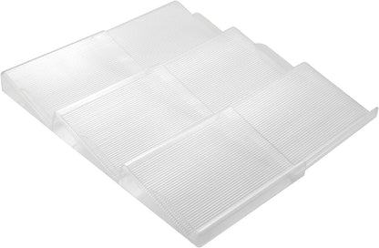 AJ Spice Drawer Organizer, 3 Place Spice Rack for Drawer / Cabinet Organizer, 42 x 18-37cm extendable