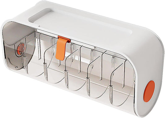 AJ Wall Mounted Underwear Storage Box, Wall Mounted Underwear & Accessories Case, 6 Places