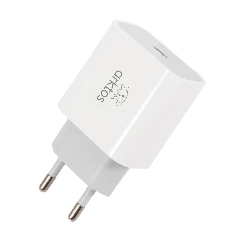 Arktos HyperCharge Solo 20W, Φορτιστής πρίζας με Power Delivery / QC3.0, White