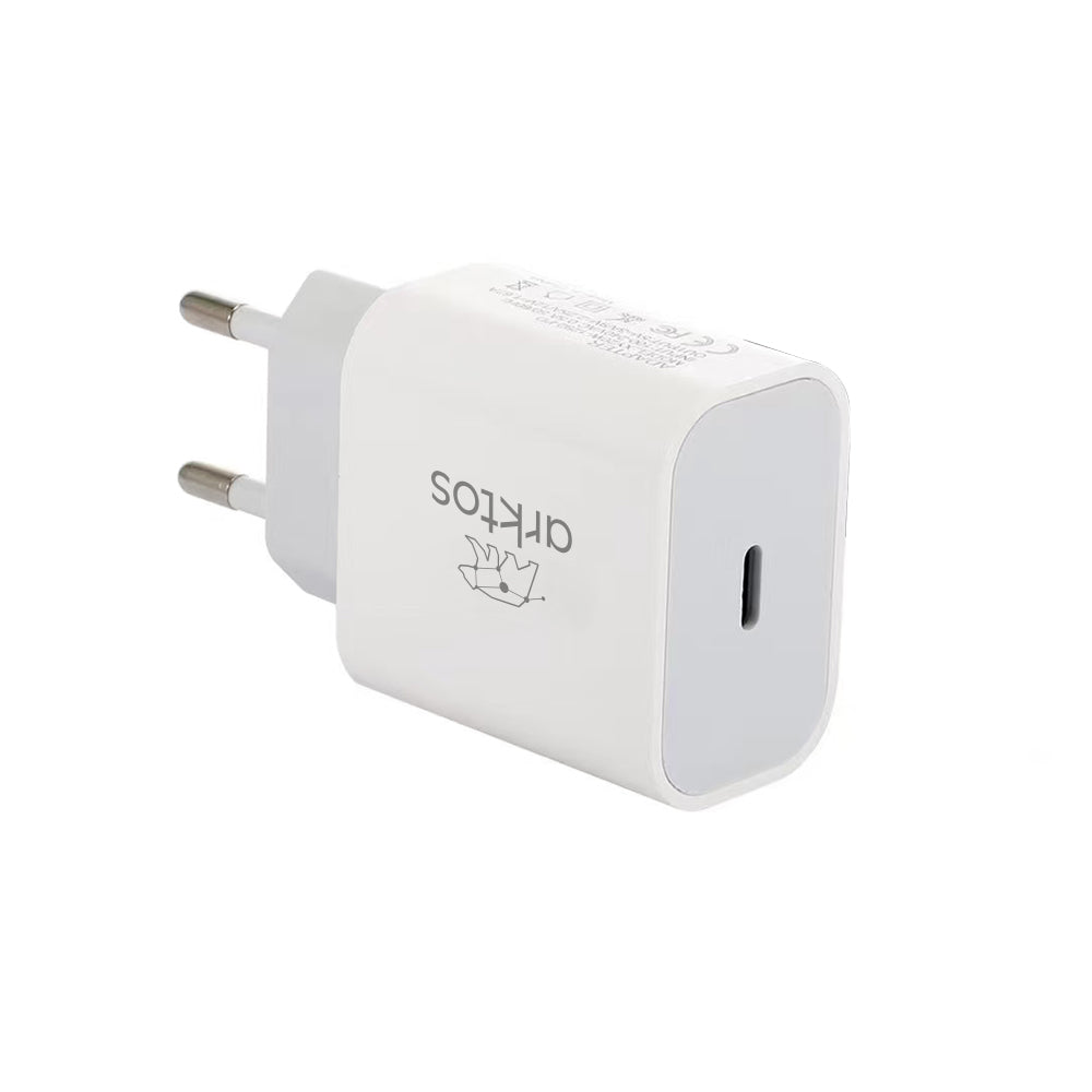 Arktos HyperCharge Solo 20W, Φορτιστής πρίζας με Power Delivery / QC3.0, White