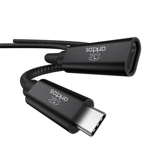 Arktos Hyperconnect USB3.2 20Gbps, 3 Μέτρα USB-C Καλώδιο Επέκτασης Type-C Θηλυκό σε Type-C Αρσενικό, Black