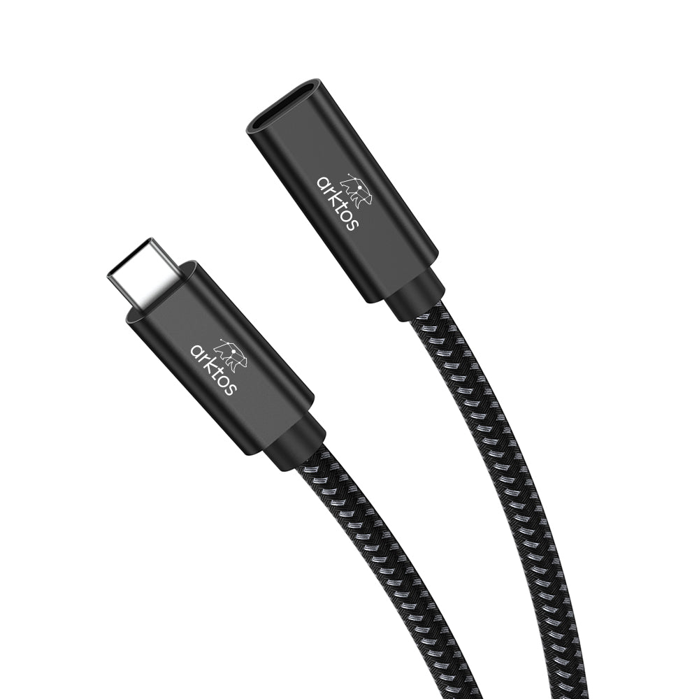 Arktos Hyperconnect USB3.2 20Gbps, 3 Μέτρα USB-C Καλώδιο Επέκτασης Type-C Θηλυκό σε Type-C Αρσενικό, Black