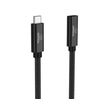 Arktos Hyperconnect USB3.2 20Gbps, 3 Μέτρα USB-C Καλώδιο Επέκτασης Type-C Θηλυκό σε Type-C Αρσενικό, Black