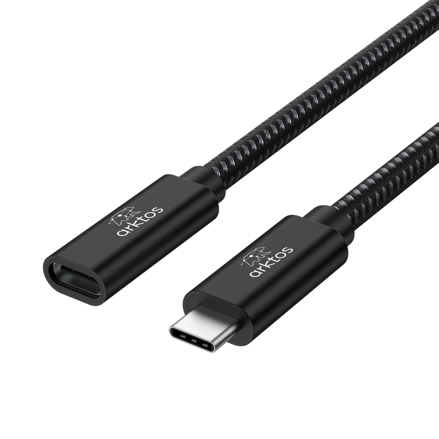 Arktos Hyperconnect USB3.2 20Gbps, 3 Μέτρα USB-C Καλώδιο Επέκτασης Type-C Θηλυκό σε Type-C Αρσενικό, Black