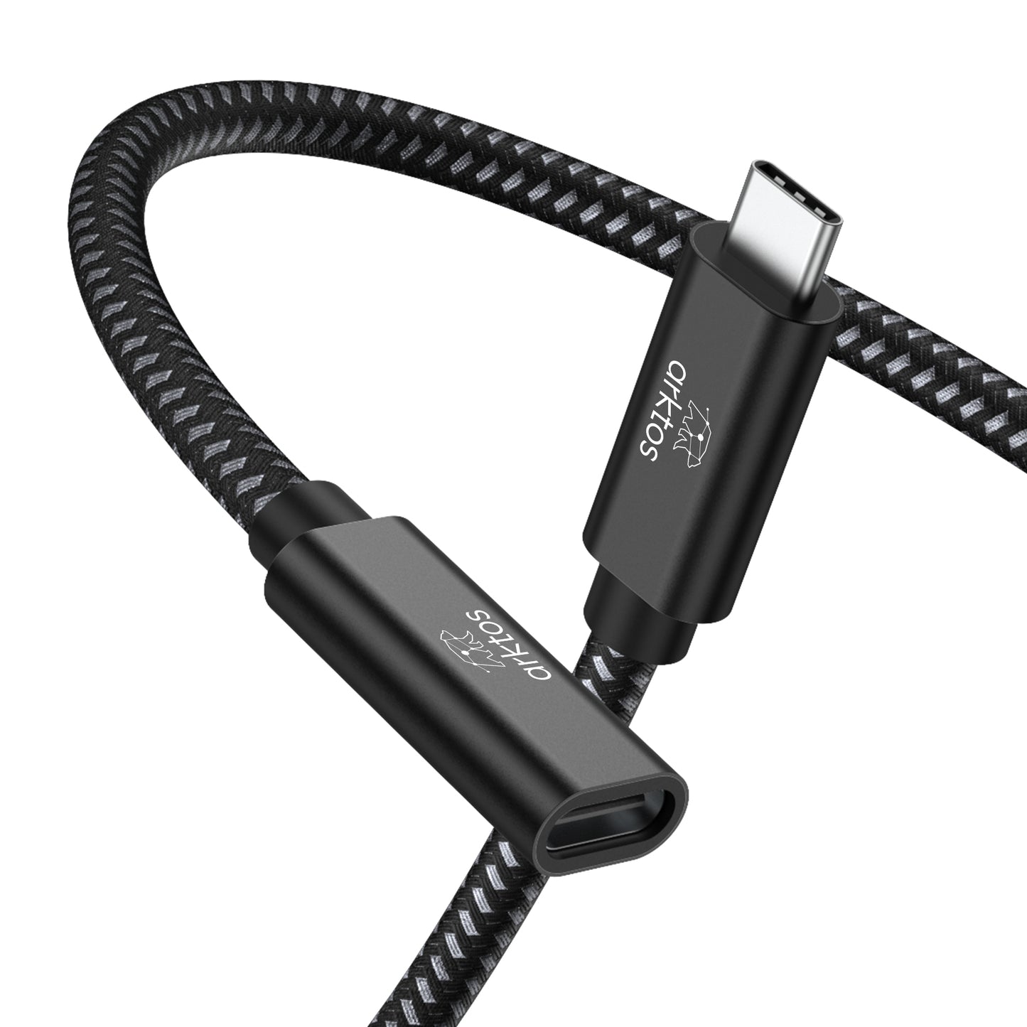 Arktos Hyperconnect USB3.2 20Gbps, 3 Μέτρα USB-C Καλώδιο Επέκτασης Type-C Θηλυκό σε Type-C Αρσενικό, Black