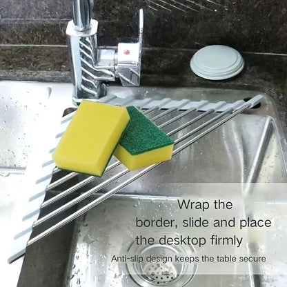 AJ Kitchen Sink Corner Organizer, Collapsible Corner Organizer for Sink