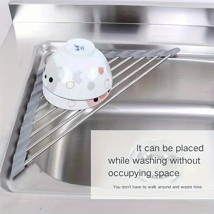 AJ Kitchen Sink Corner Organizer, Collapsible Corner Organizer for Sink