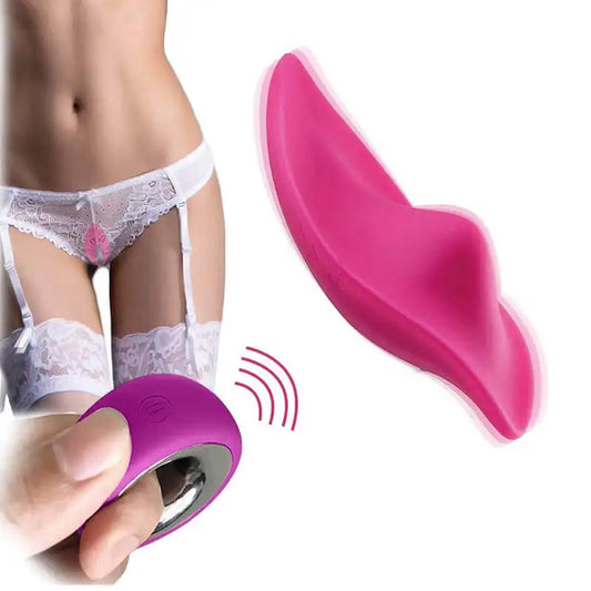 SMD Mini Wearable Clit Vibrator, Ασύρματη χρήση με Χειριστήριο, 12 Vibrating Modes, Pink