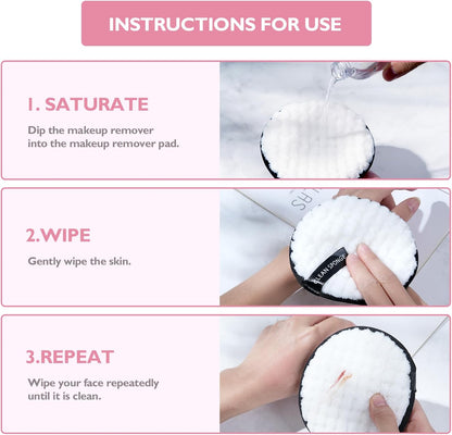 AJ 4pcs Makeup Remover, Makeup Remover Cloths set of 4pcs