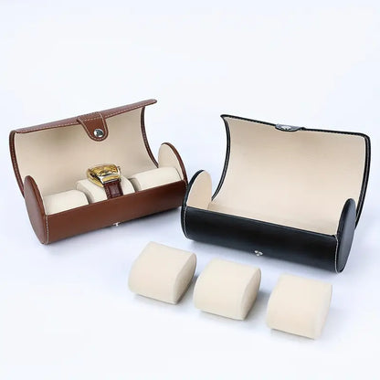 AJ PU Leather Watch Box, Θήκη Αποθήκευσης για Ρολόι, Brown