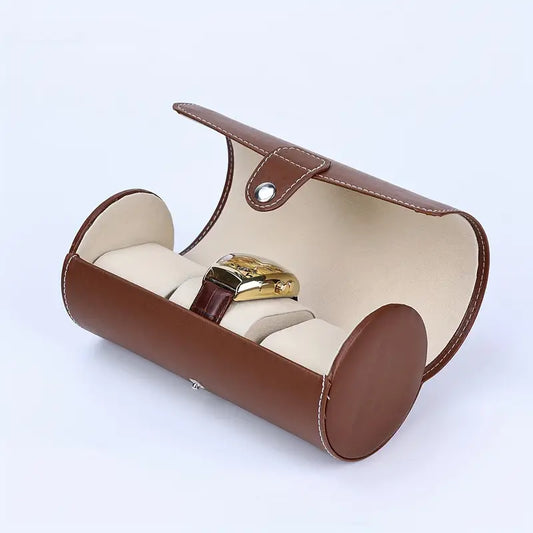 AJ PU Leather Watch Box, Θήκη Αποθήκευσης για Ρολόι, Brown