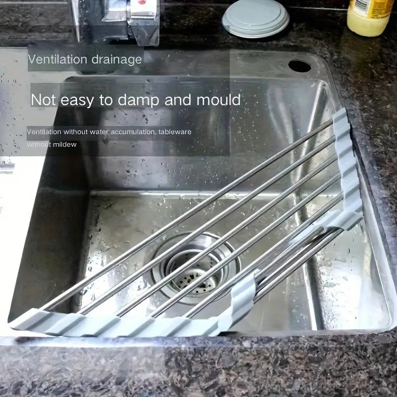 AJ Kitchen Sink Corner Organizer, Collapsible Corner Organizer for Sink